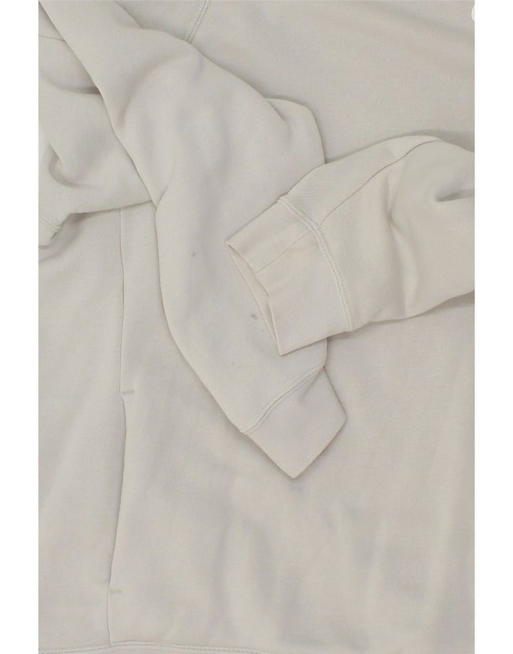 NIKE Womens Oversized Hoodie Jumper UK 14 Medium Grey Vintage Nike and Second-Hand Nike from Messina Hembry 