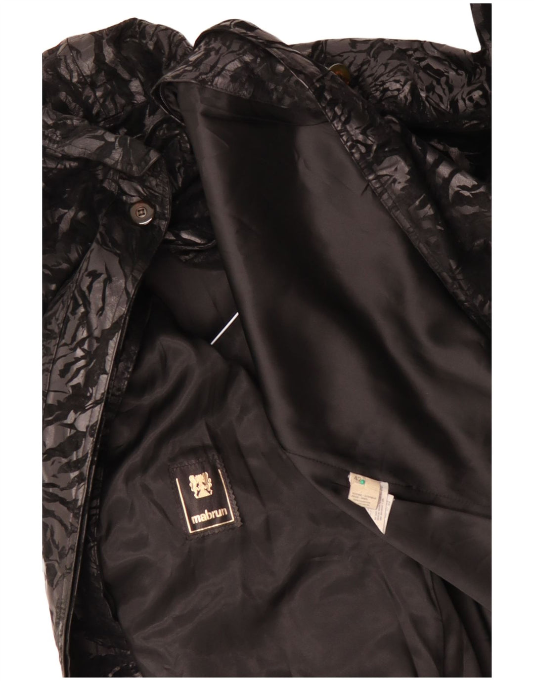 Sobretudo feminino MABRUN oversized IT 42 grande preto floral