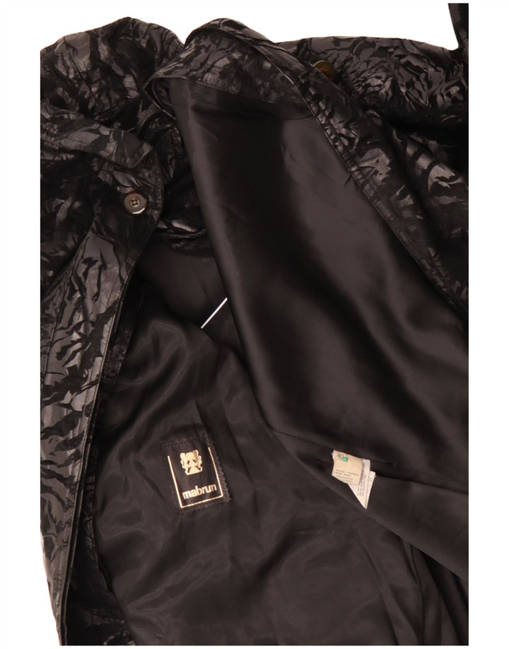 Sobretudo feminino MABRUN oversized IT 42 grande preto floral