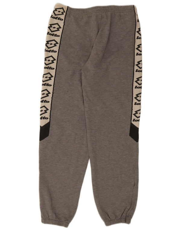 Calça de treino masculina Lotto Joggers UK 40/42 grande cinza colorblock