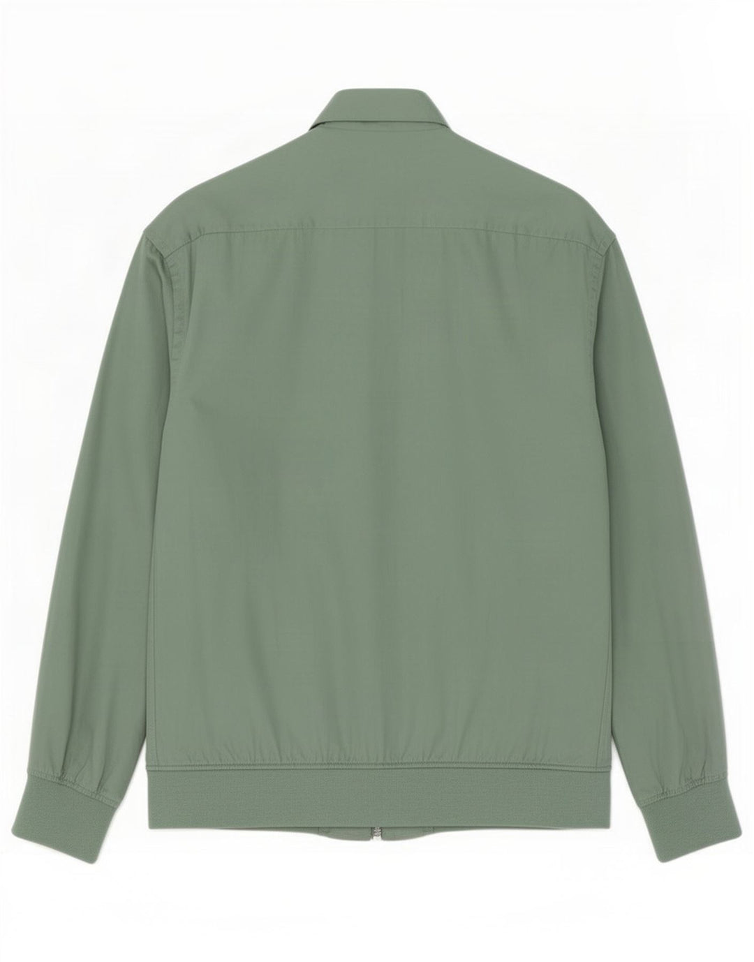 Zara Mens Bomber Jacket UK 36 Pequeno Lyocell Verde