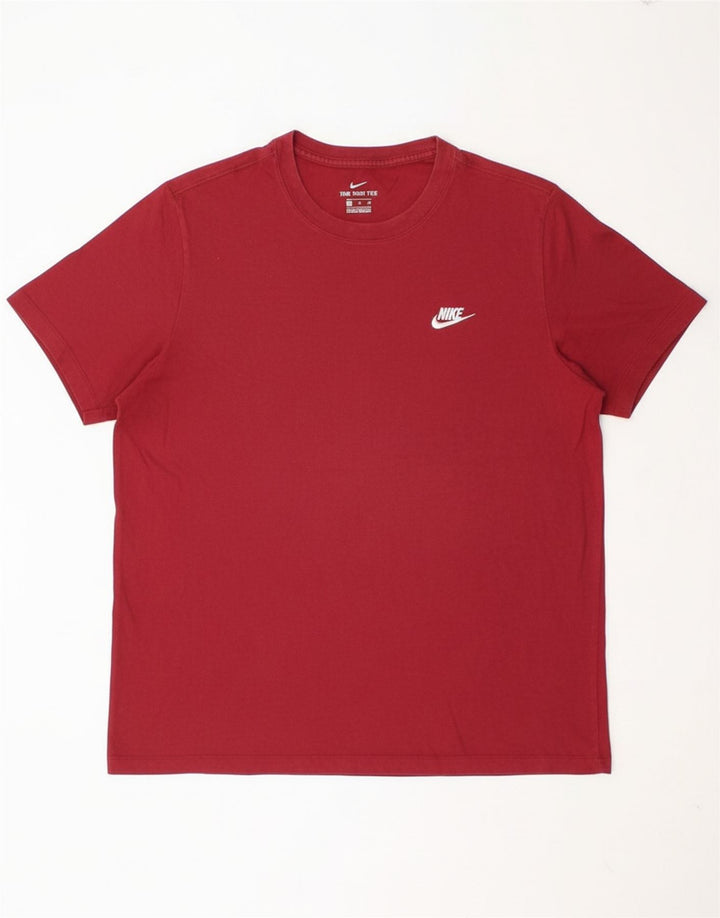 Camiseta masculina NIKE Top XL Borgonha Algodão