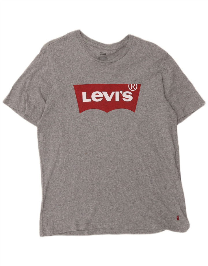 Camiseta gráfica masculina Levi's cinza médio