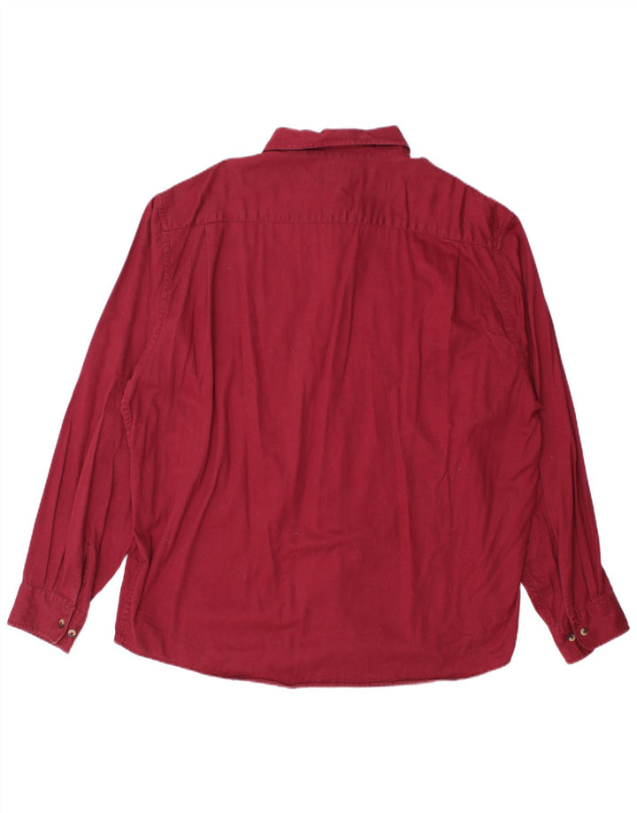 Camisa masculina Wrangler XL algodão Borgonha