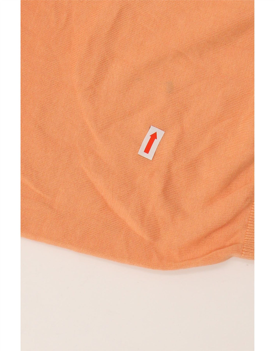 Camisa polo masculina Massimo Dutti pequena laranja algodão