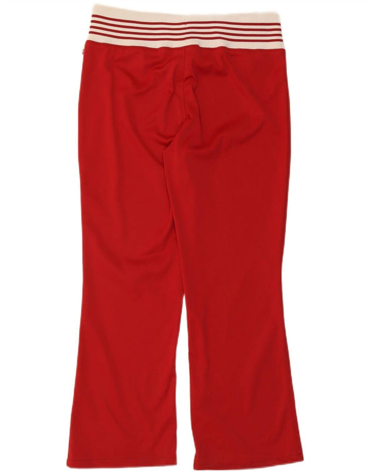 Calça de treino feminina Lotto UK 14 grande poliéster colorblock vermelho