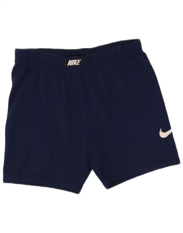 Shorts esportivos masculinos Nike grandes poliéster azul marinho