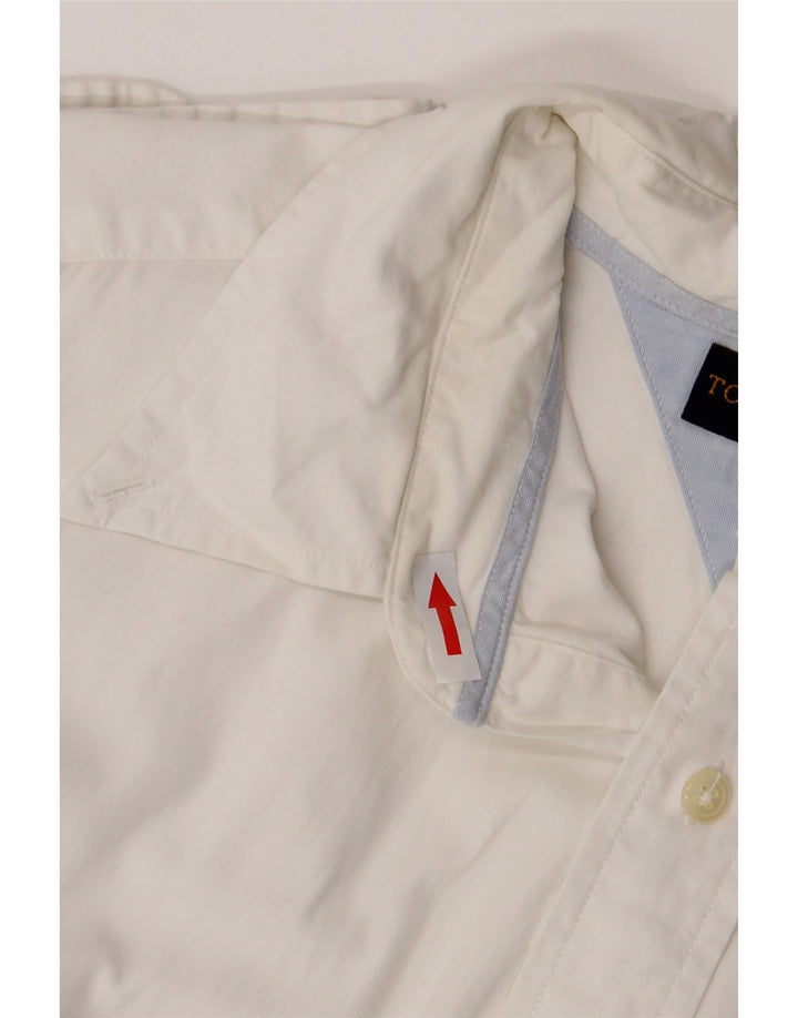 Camisa masculina Tommy Hilfiger grande algodão branco