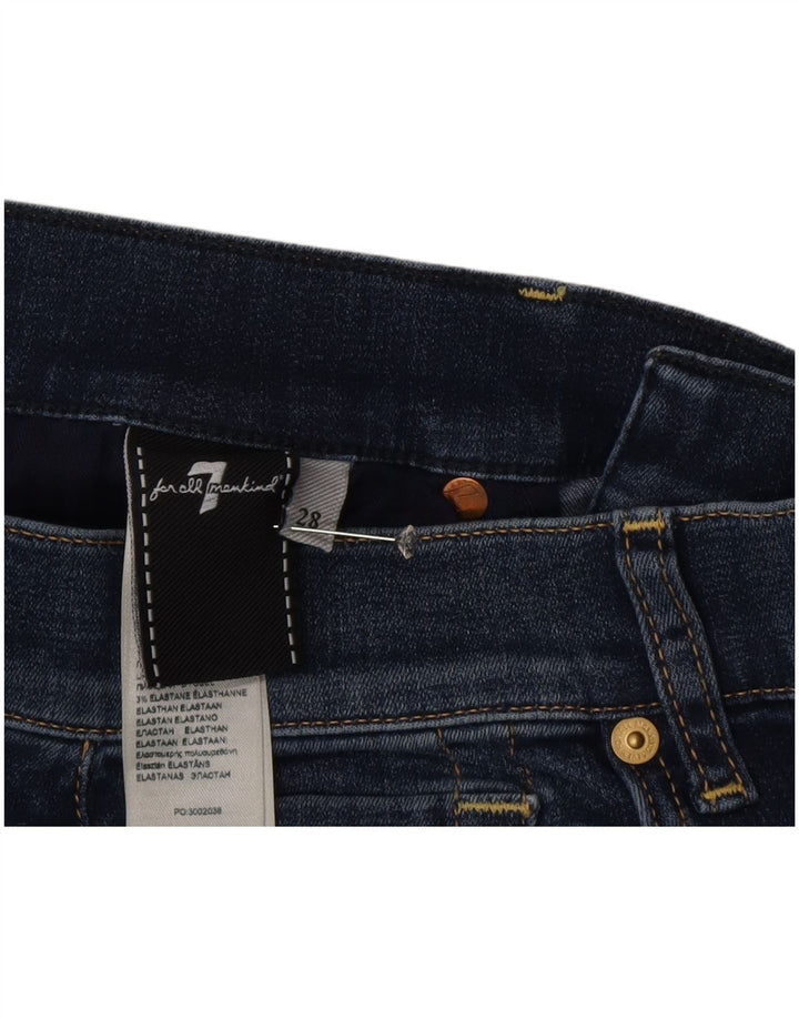 7 For All Mankind Jeans feminino bootcut W28 L34 algodão azul