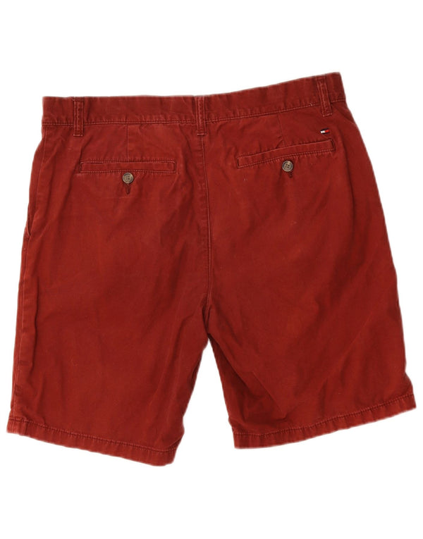 Tommy Hilfiger Mens Chino Shorts W33 Médio Algodão Marrom