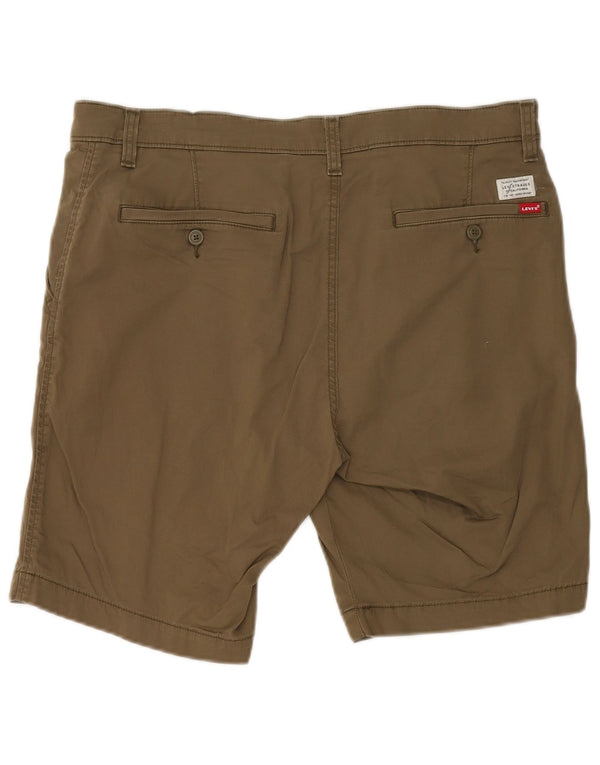 Shorts Chino Masculino Levi's W36 Grande Algodão Cáqui