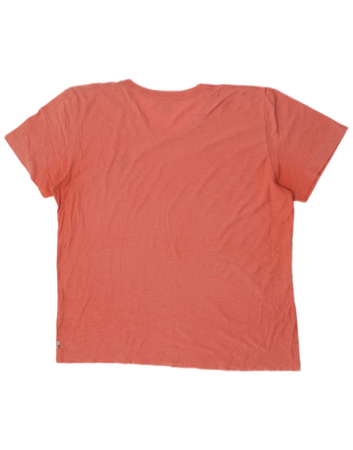 Camiseta masculina Timberland Regular Fit Top Médio Algodão Laranja