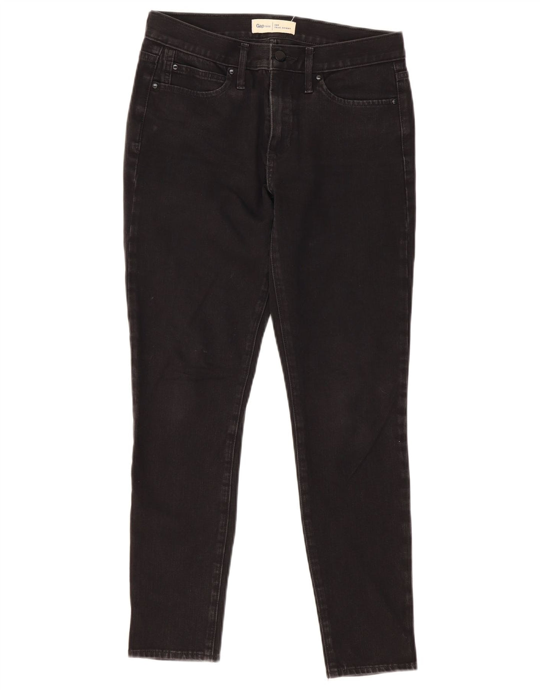 Jeans skinny feminino Gap W28 L28 algodão preto