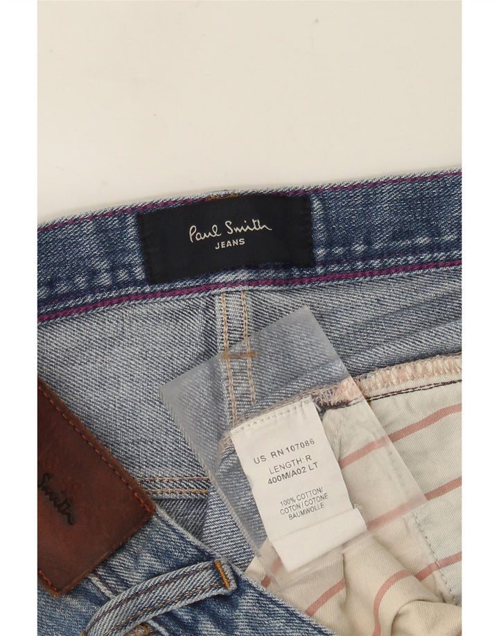 Calça jeans reta masculina PAUL SMITH W34 L32 algodão azul