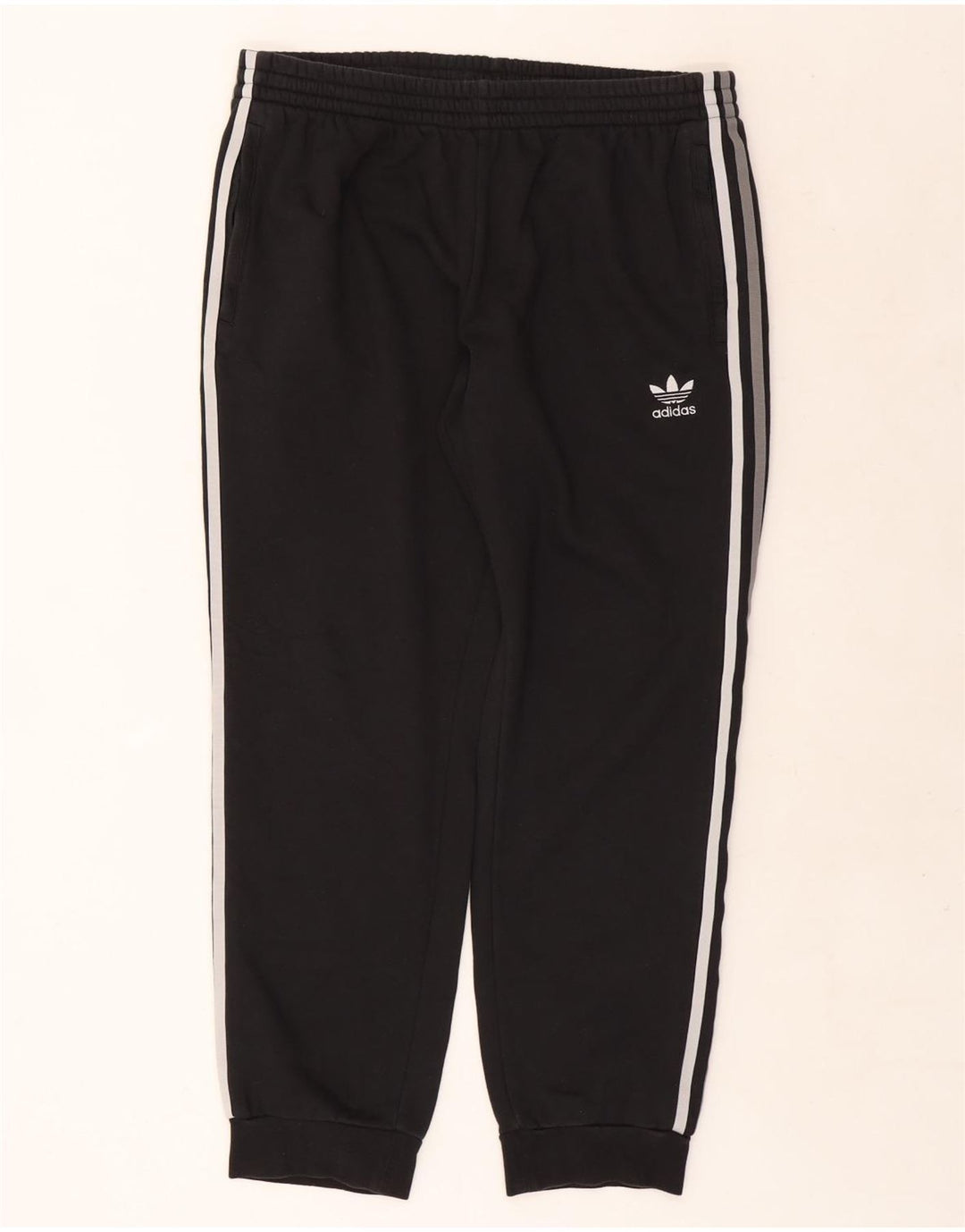Adidas Mens Treino Calças Joggers XL Algodão Preto