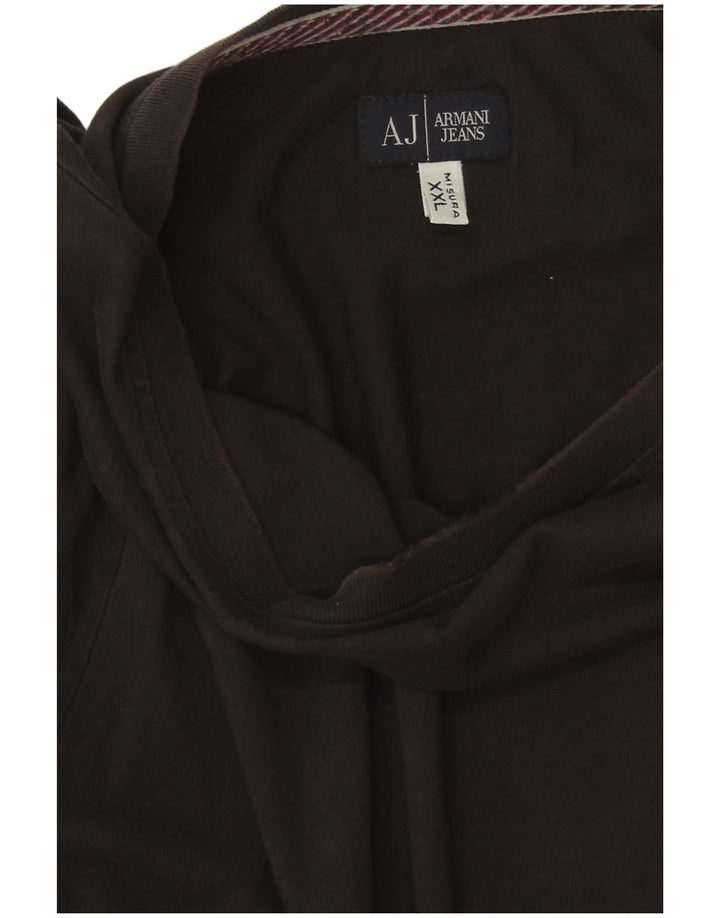 Armani Jeans Masculino Top Manga Longa 2XL Preto