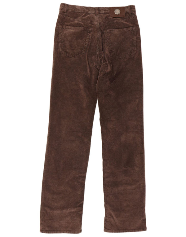 Trussardi Calça masculina reta casual W31 L33 algodão marrom