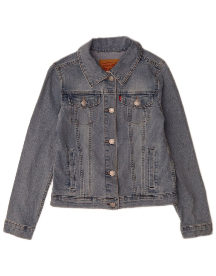 Jaqueta jeans feminina Levi's 10-11 anos grande algodão azul