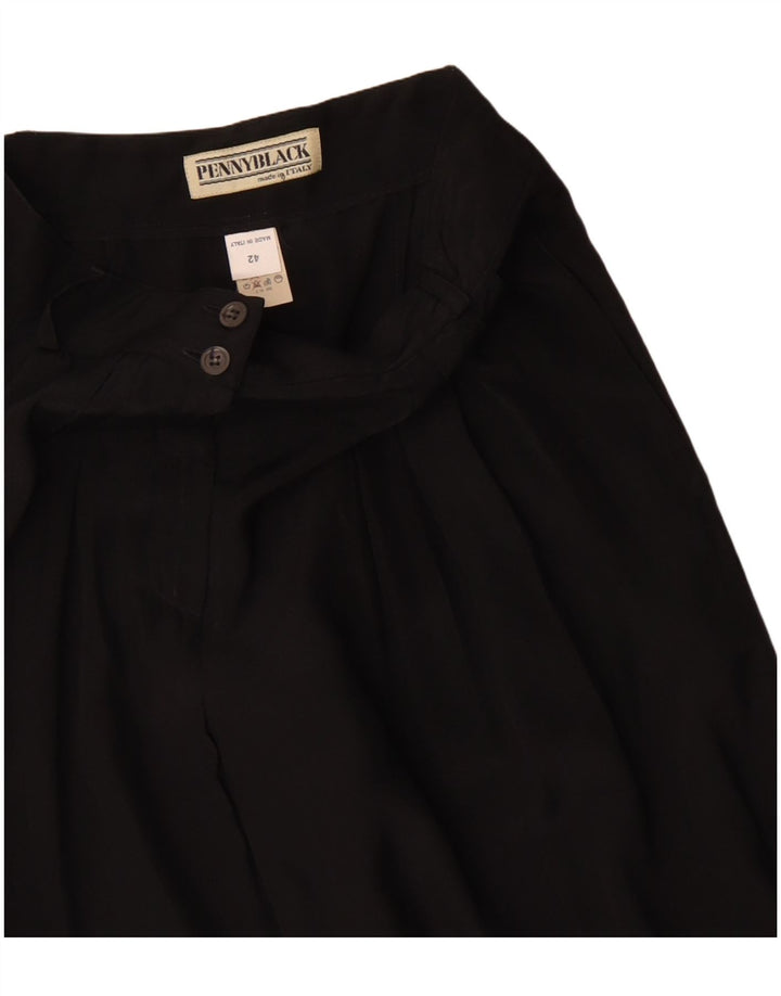 Calça Harém Feminina Penny Black UK 12 Médio W26 L26 Poliéster Preto