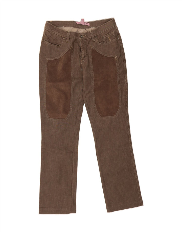JECKERSON Womens Straight Jeans W33 L30 Brown Cotton Classic Vintage Jeckerson and Second-Hand Jeckerson from Messina Hembry 