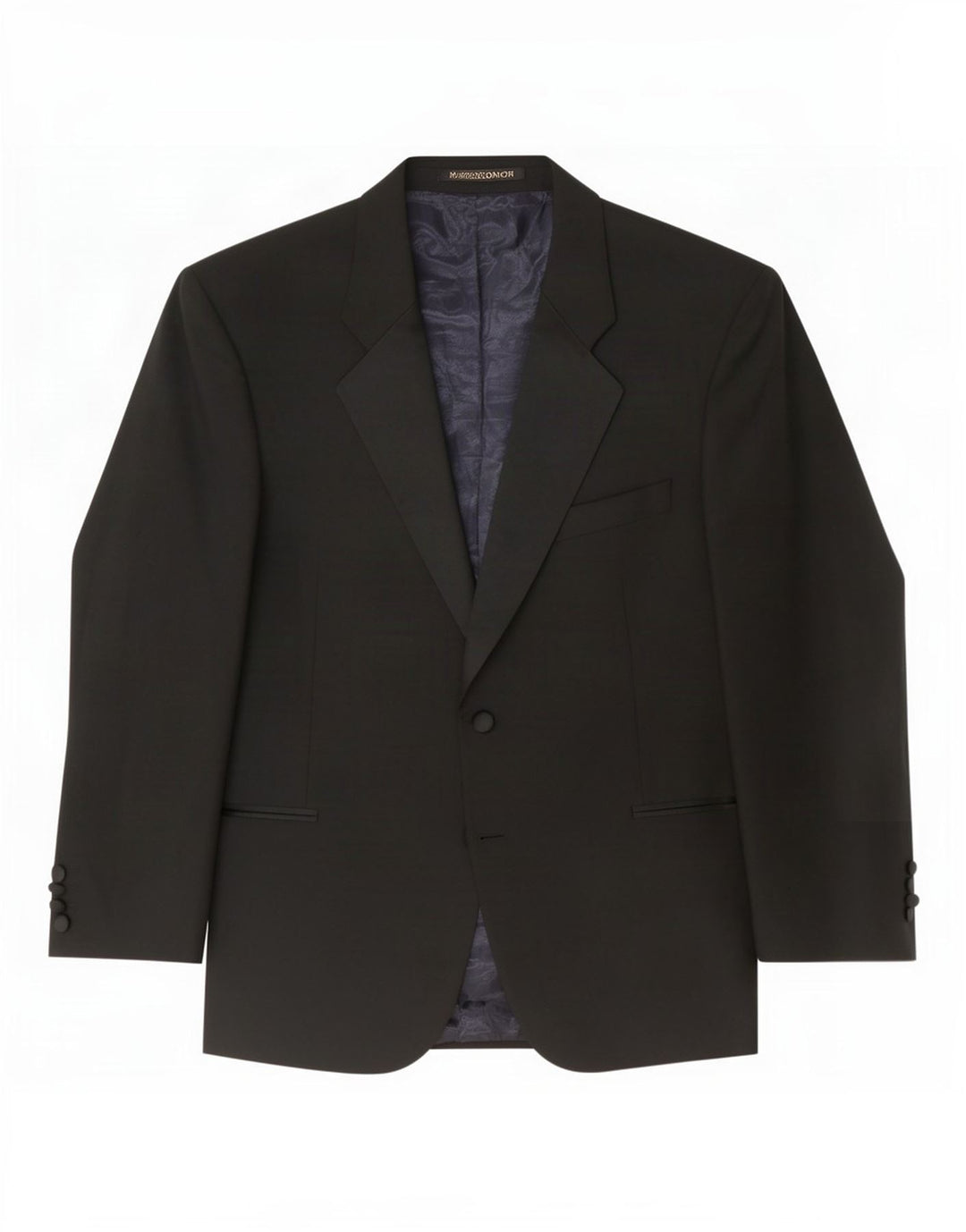 Jaqueta blazer masculina de 2 botões Marks & Spencer tamanho 44 XL lã preta