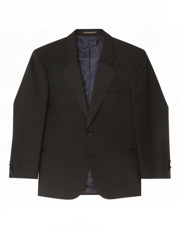 Jaqueta blazer masculina de 2 botões Marks & Spencer tamanho 44 XL lã preta