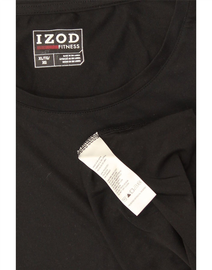 Camiseta feminina Izod UK 18 XL poliéster preto