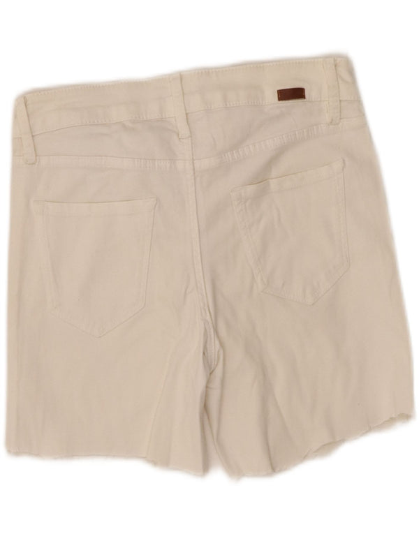 Shorts feminino skinny casual Massimo Dutti UE 38 pequeno W28 branco