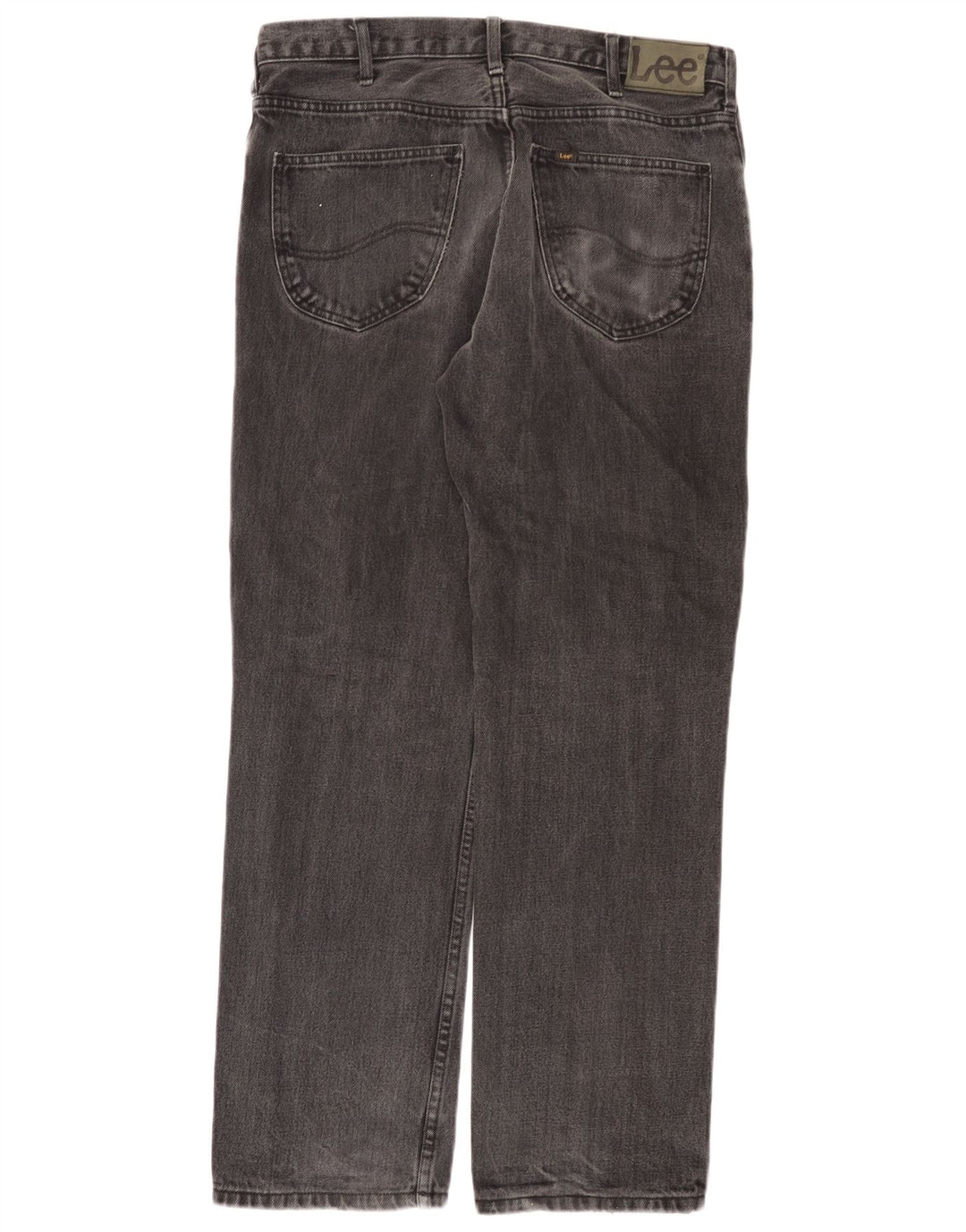 Lee Mens Brooklyn Straight Jeans W34 L30 Algodão Cinza