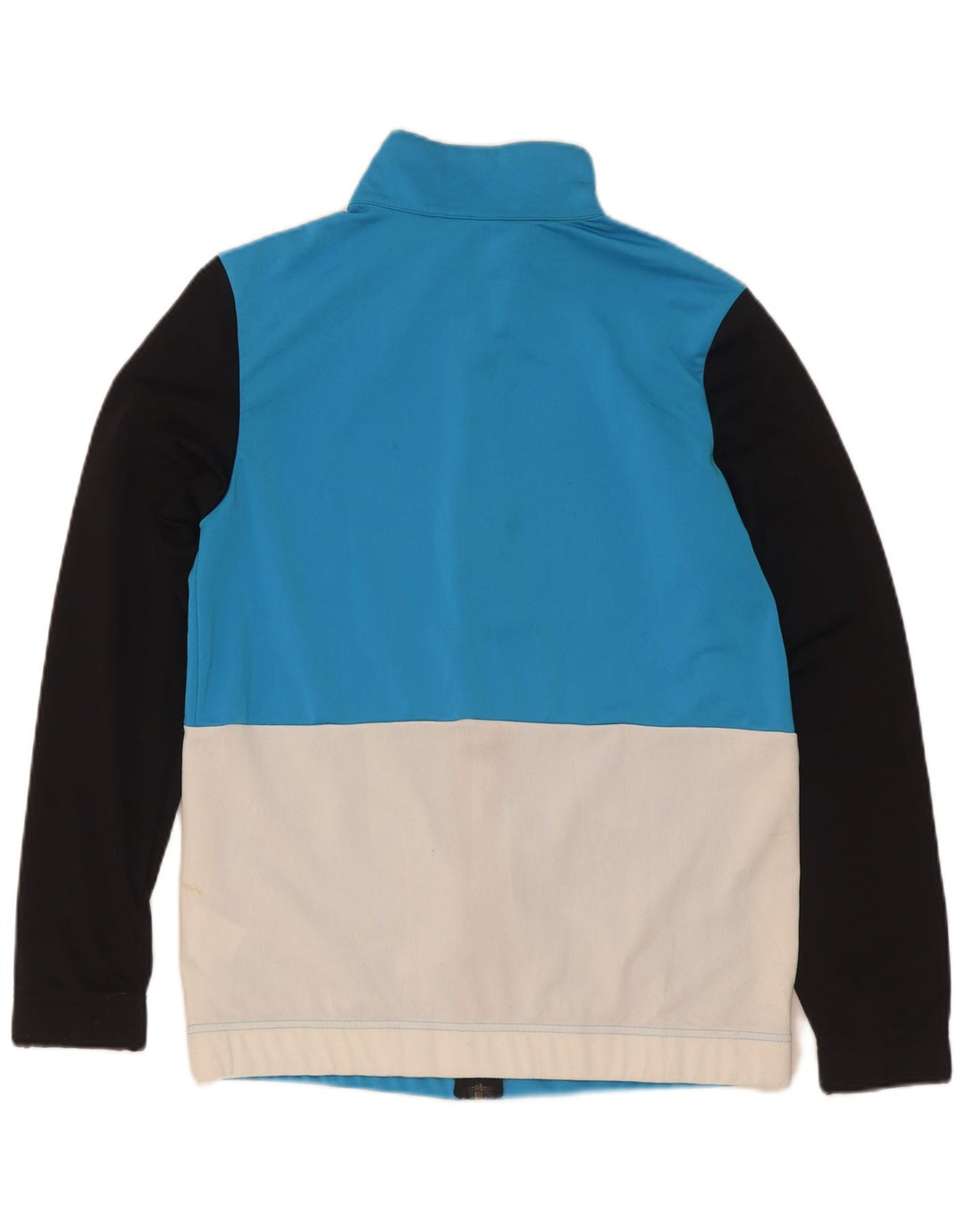 Adidas Womens Tracksuit Top Jacket UK 12/14 Medium Blue Colourblock