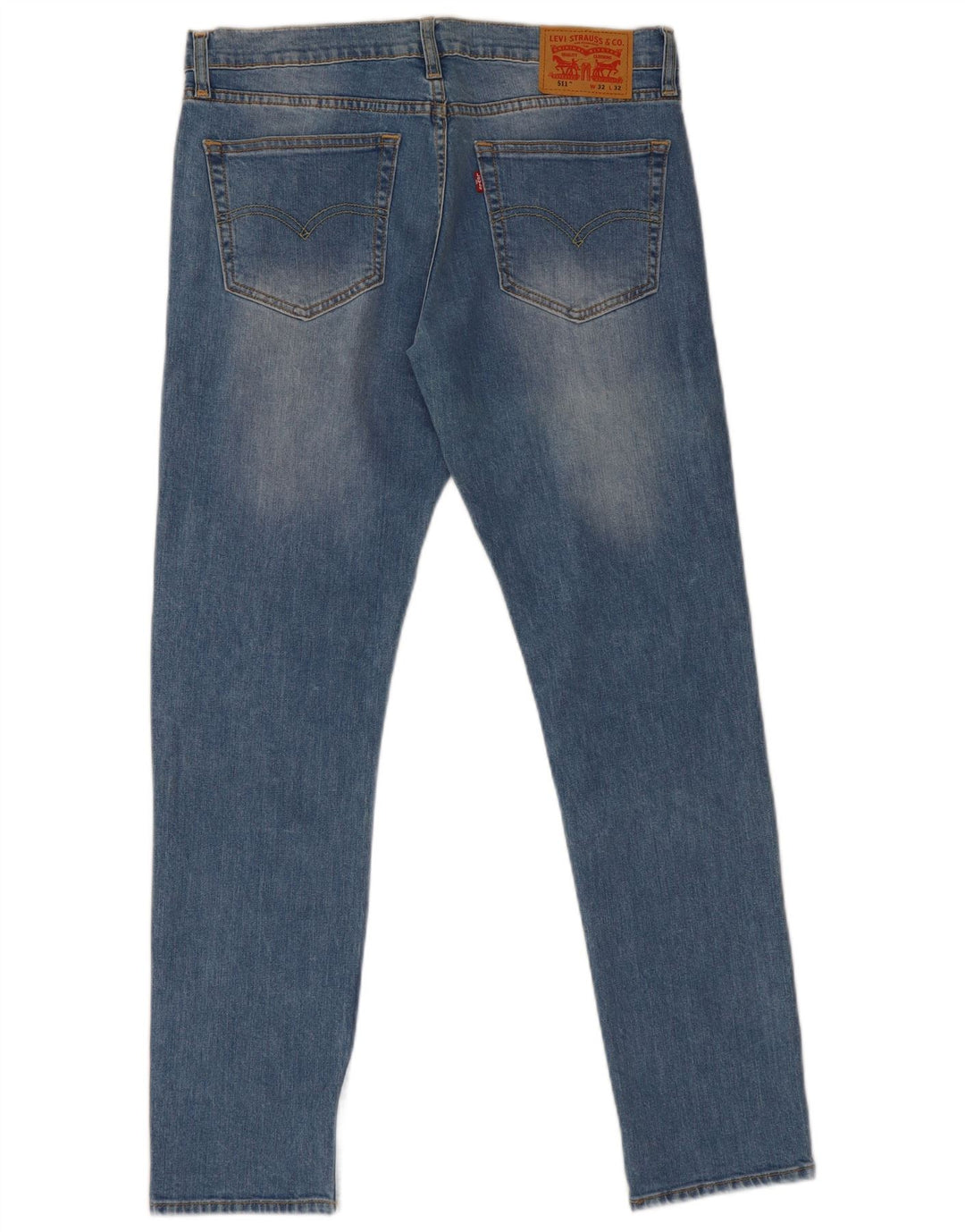 Levi's Masculino 511 Slim Jeans W32 L32 Azul Algodão