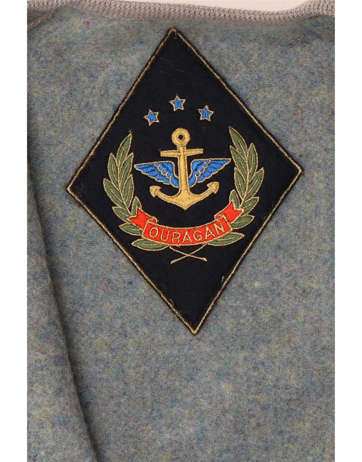 Jaqueta blazer gráfica de 3 botões Ouragan para meninas 13-14 anos azul