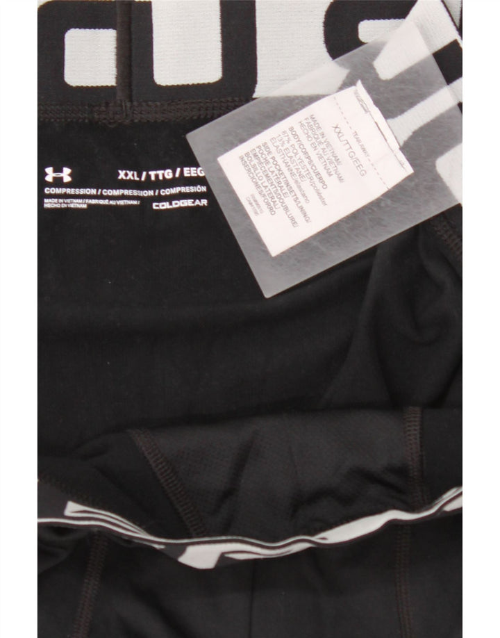 UNDER ARMOUR Masculino Cold Gear Graphic Leggings 2XL Poliéster Preto