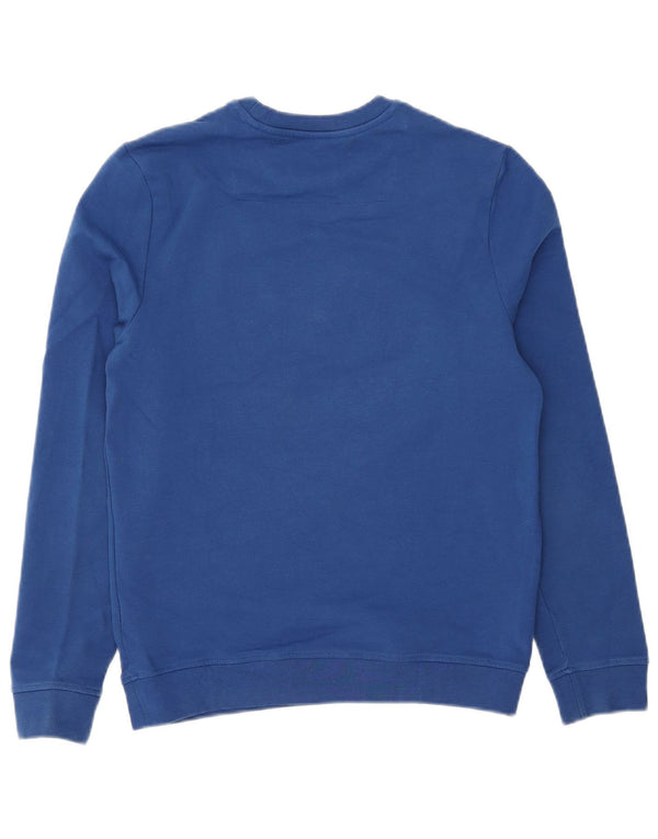 Guess moletom gráfico masculino jumper UK 32 XS azul algodão
