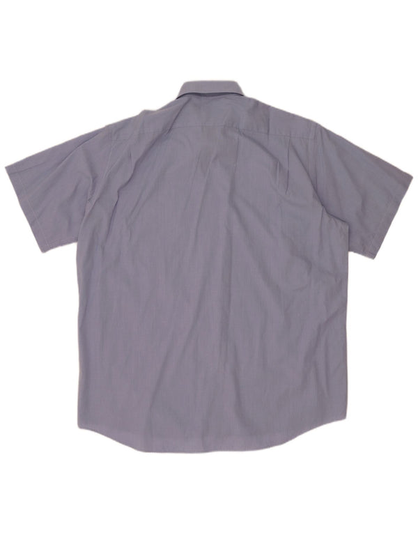 Lacoste Camisa masculina de manga curta tamanho 41 grande algodão azul