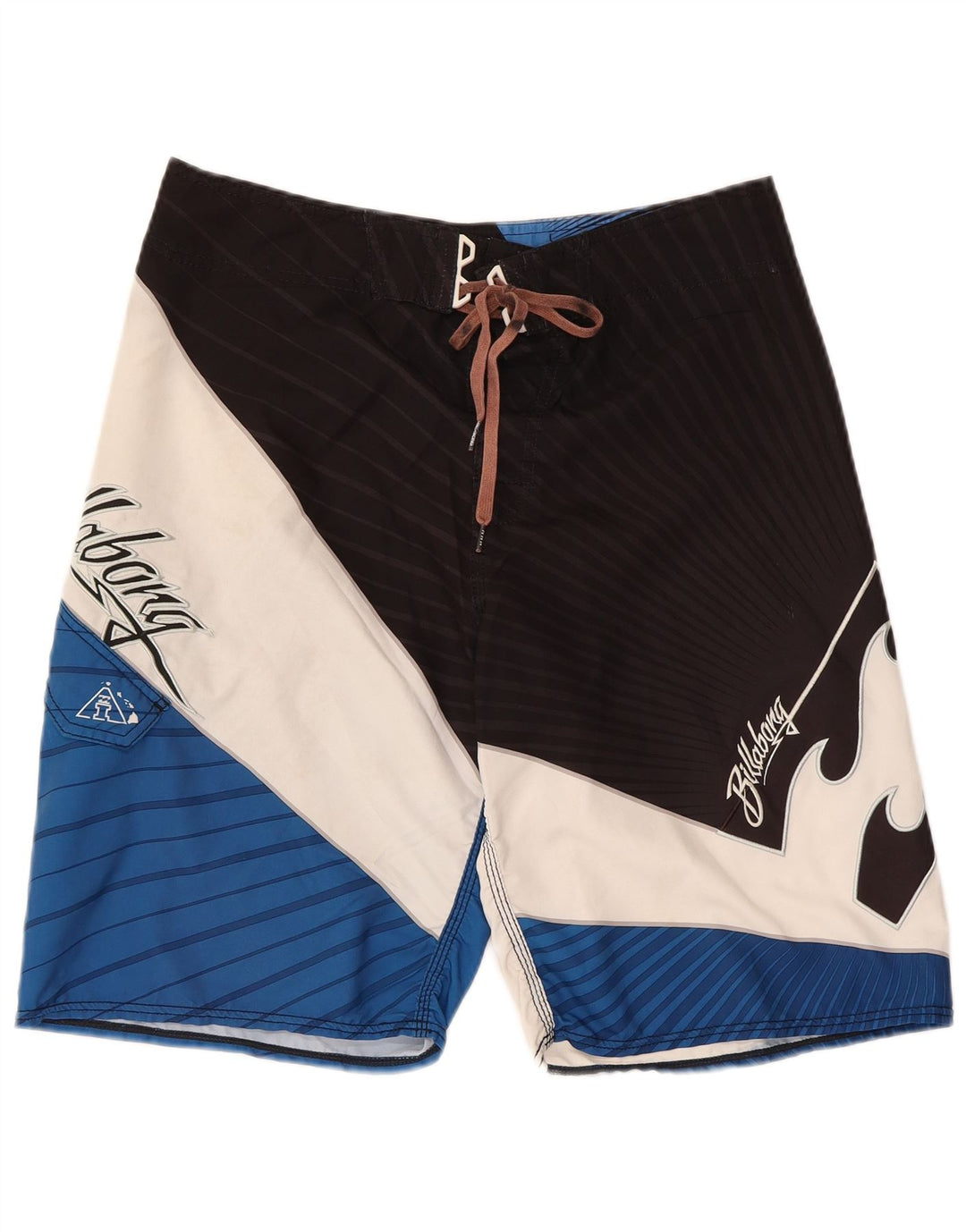 Billabong Mens Graphic Natação Shorts Médio Multicolorido Colorblock