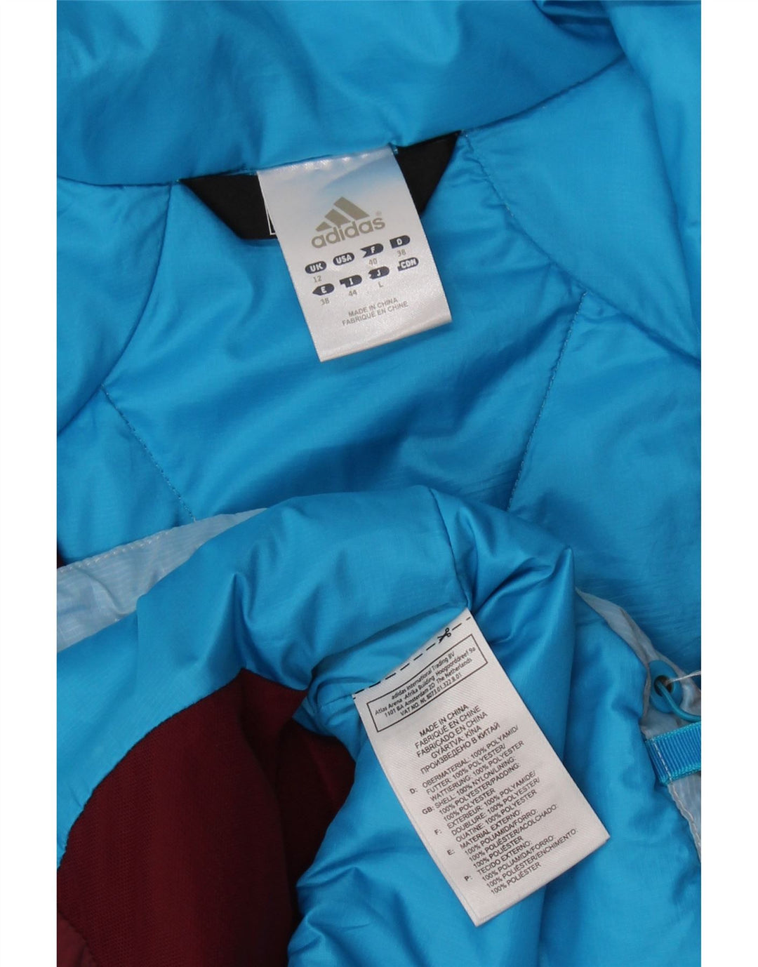 Adidas Womens Terrex Padded Gilet UK 12 Médio Branco Poliéster