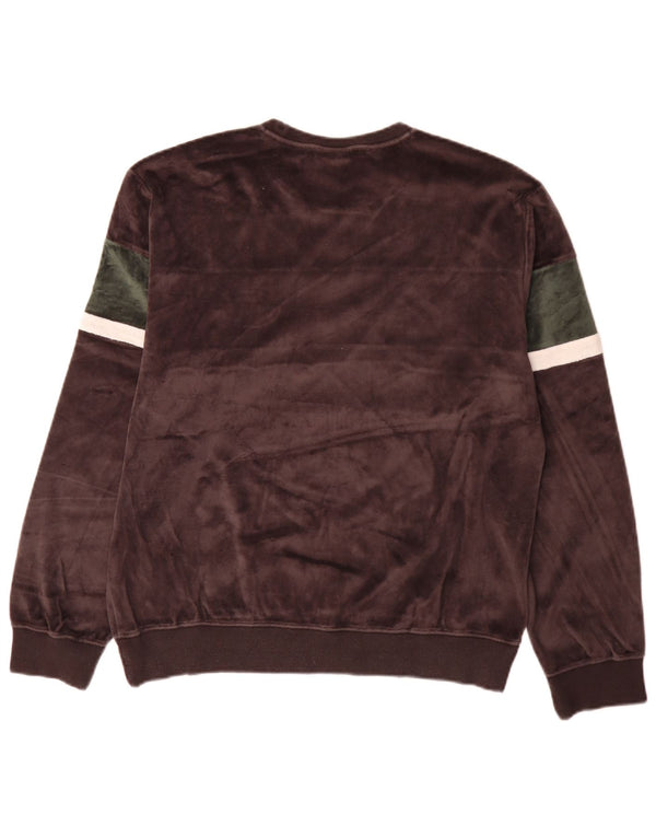 Jumper feminino de veludo Champion UK 16 grande bloco colorido cinza