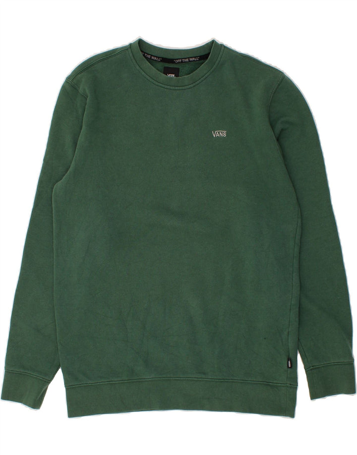 VANS moletom masculino jumper médio algodão verde