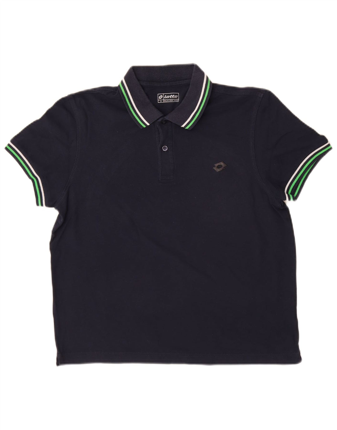 Camisa polo masculina Lotto pequena azul marinho