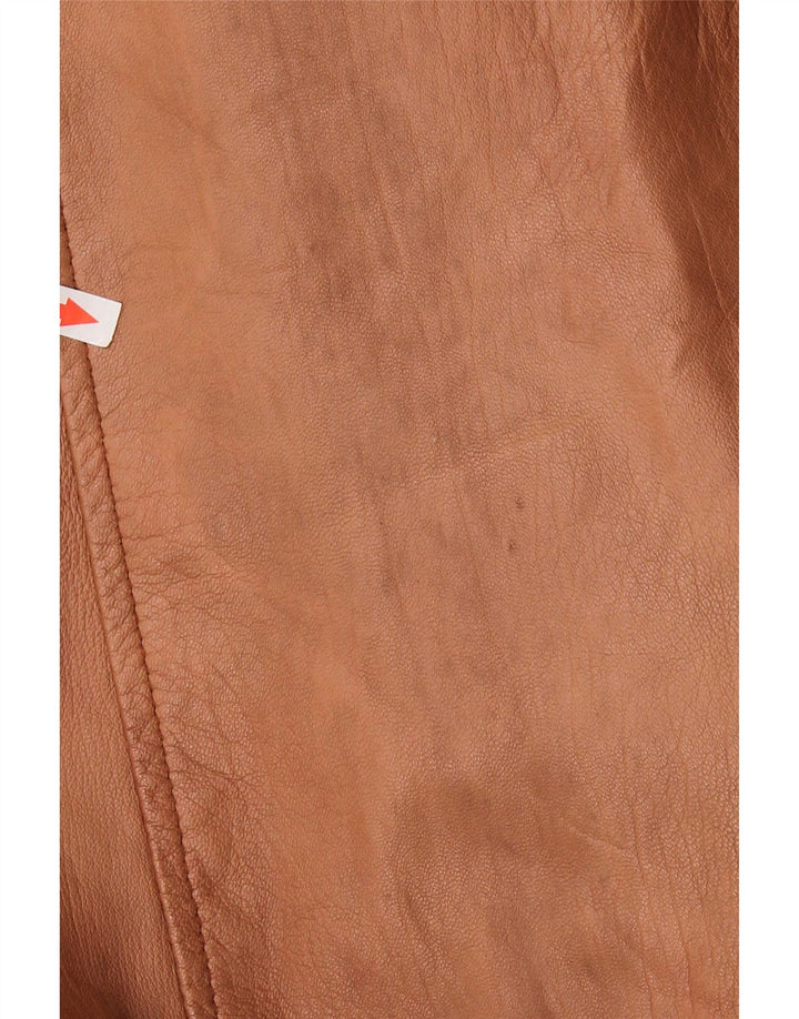 Jaqueta feminina vintage de shearling grande Reino Unido 16 grande marrom