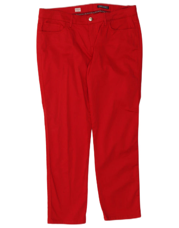 Calça casual feminina Tommy Hilfiger Milan RW Slim Fit W33 L27 algodão vermelho