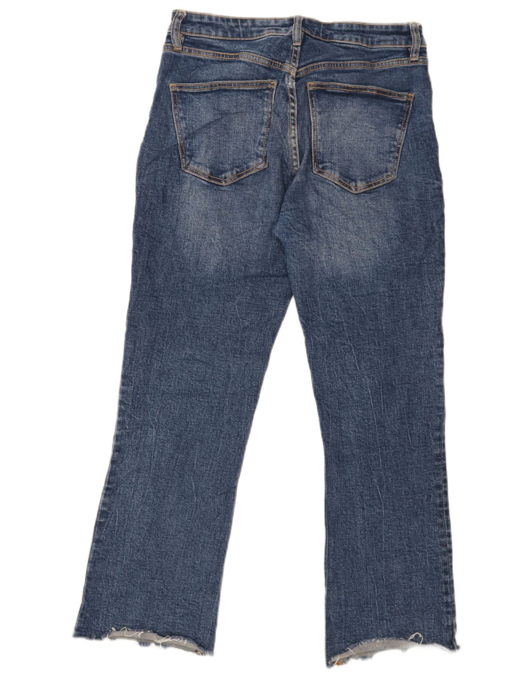 Calça jeans reta feminina Zara EU 38 pequena W30 L26 azul