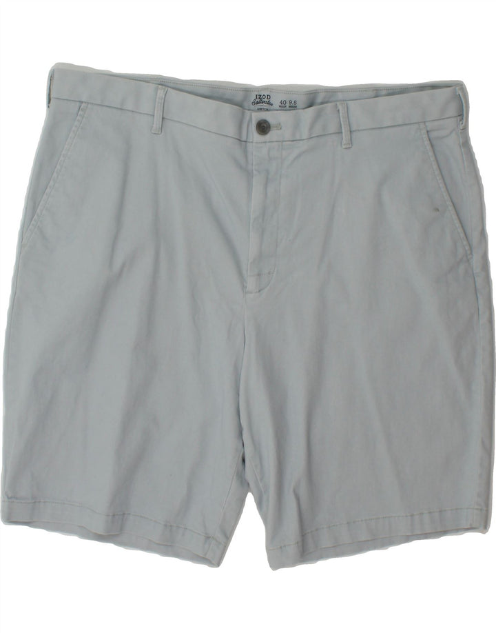 IZOD Mens Salt Water Chino Shorts W40 XL Grey Cotton Classic Vintage Izod and Second-Hand Izod from Messina Hembry 
