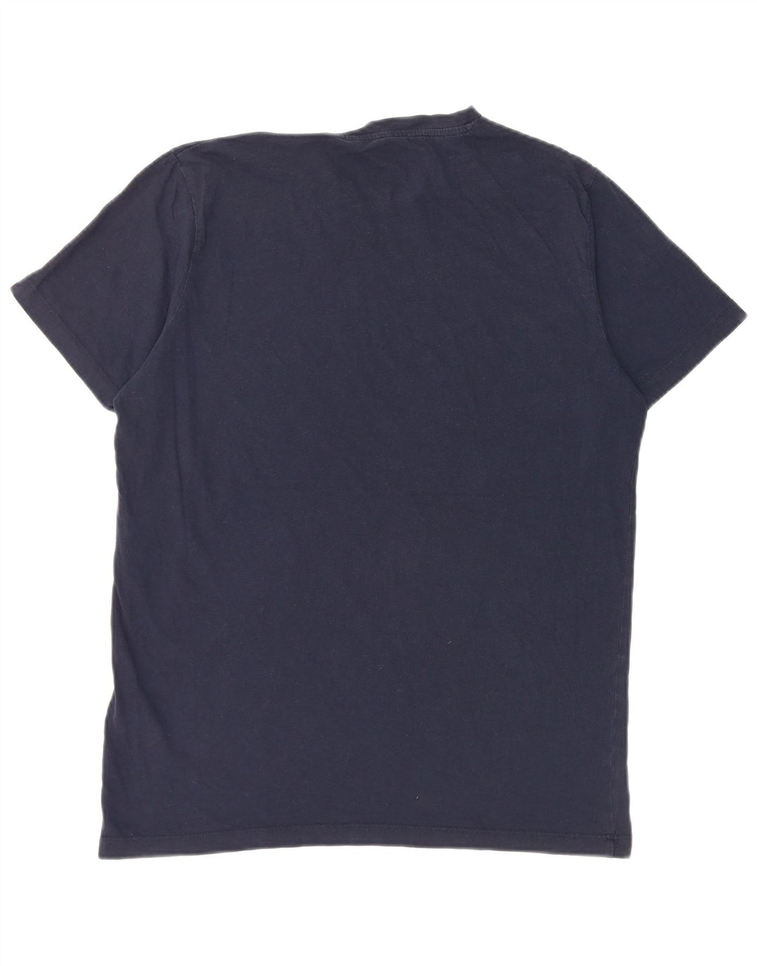 Camiseta masculina JACK & JONES de algodão azul marinho médio