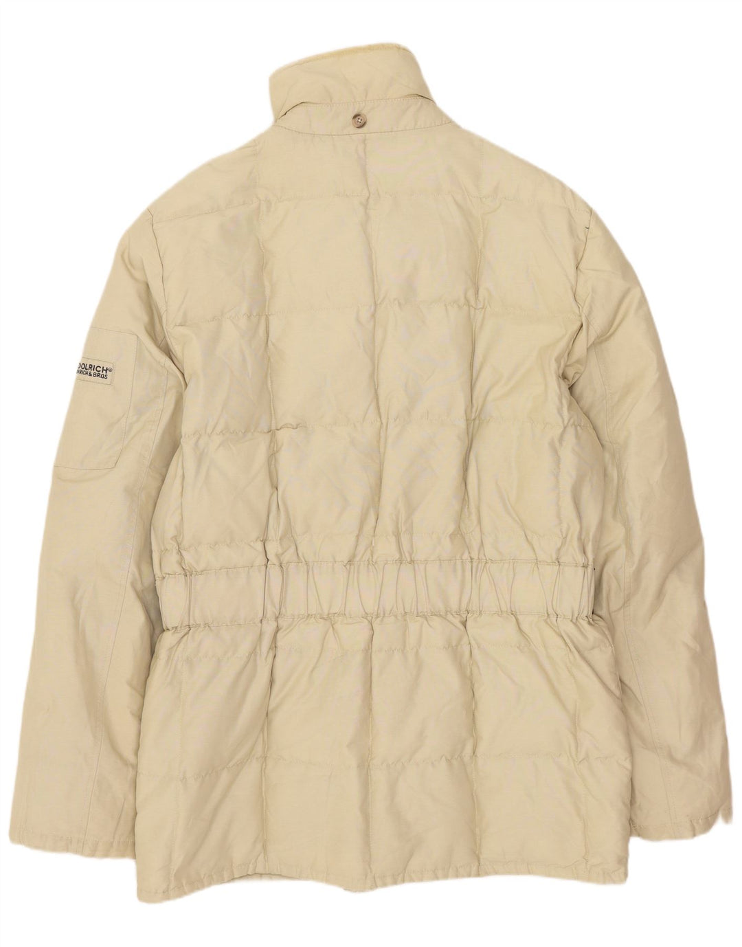 Jaqueta acolchoada masculina Woolrich UK 38 elastômero bege médio