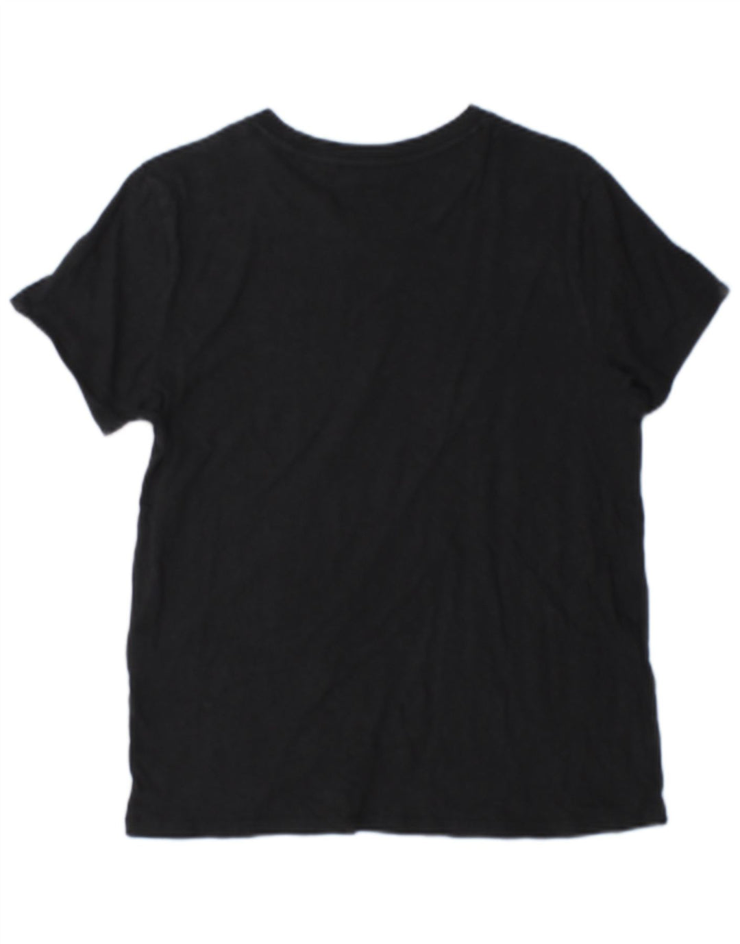 Camiseta feminina oversized Levi's UK 10 pequena algodão preto
