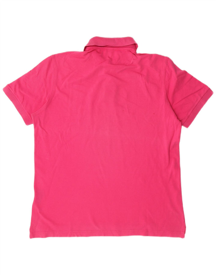 Camisa polo masculina HARMONT & BLAINE algodão rosa médio