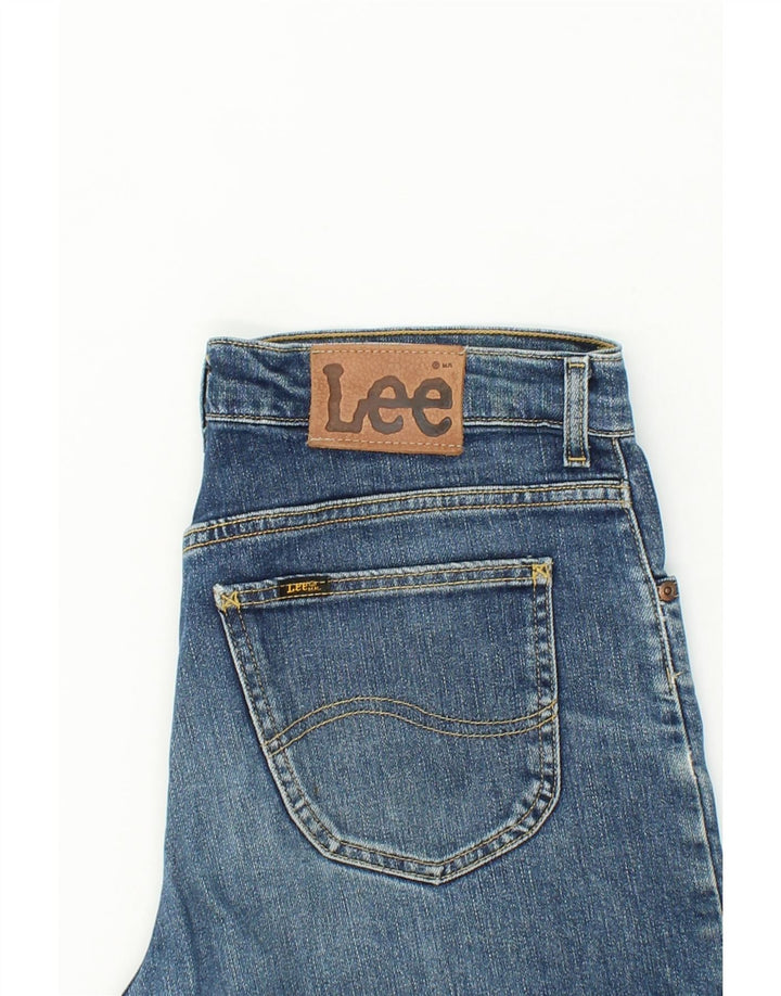 Jeans retos femininos LEE W34 L30 algodão azul