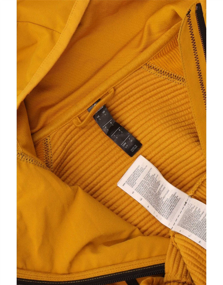 Adidas masculino zip moletom com capuz pequeno poliéster amarelo
